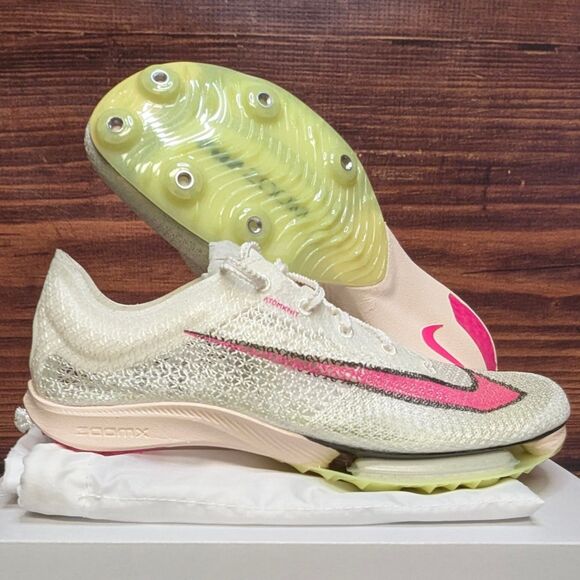 Nike Air Zoom Victory Men\'s 7 Sail Fierce Pink Track Spikes Shoes CD4385-101 main image 6